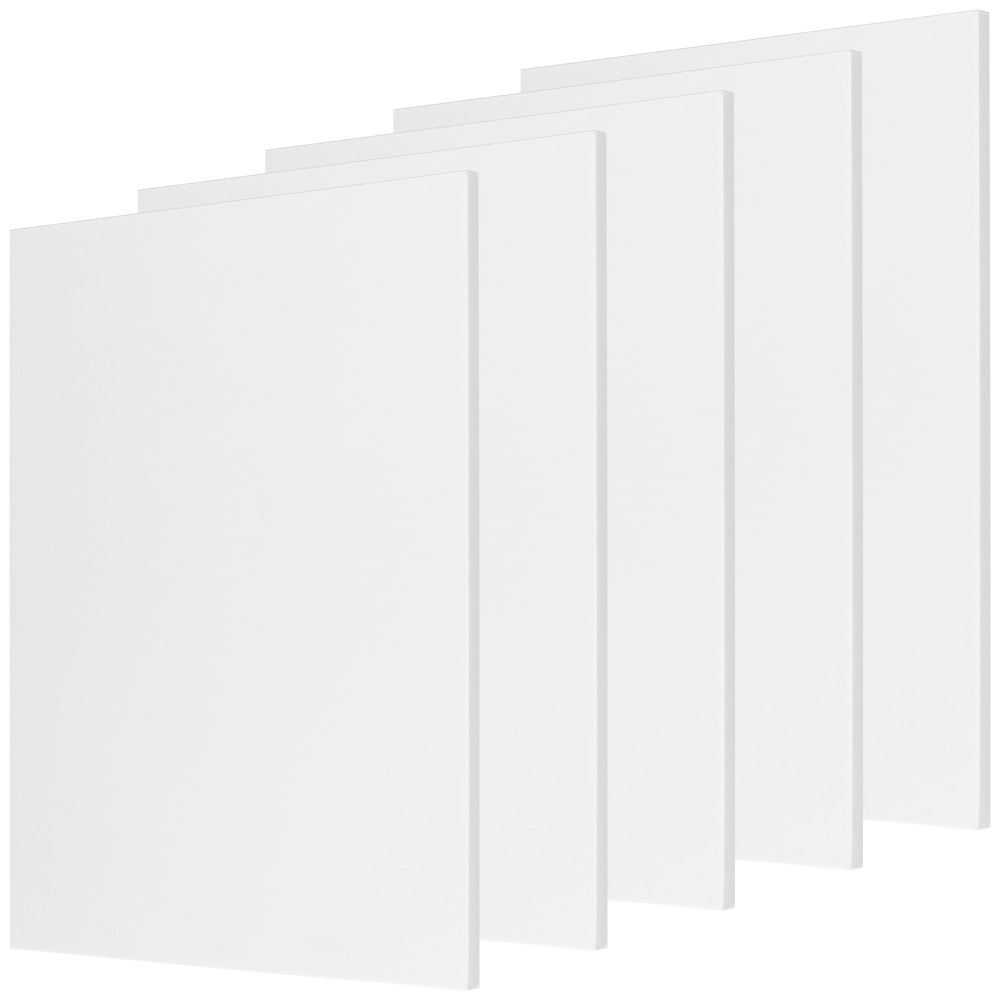 5 PCS White A4 Linocut Blocks, 8.3 x 11.8 Inch Soft Rubber for Printmaking