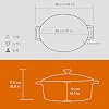 Lava Metal Casting Round Cookware, 28 Cm, Orange