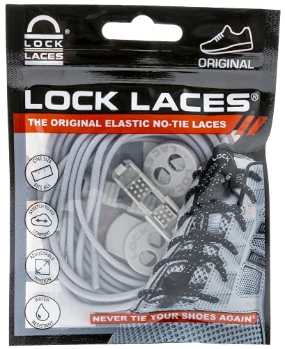 Image of Lock Laces - Elastic No Tie Shoelaces 1 Size Fits All for Kids Adults Tieless Shoe Laces Tennis Shoes Sneakers