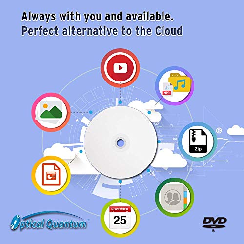 Image of DVD-R 4.7GB 16X White Inkjet Printable Hub Printable - 100pk Cake Box (FFP), 100 Discs