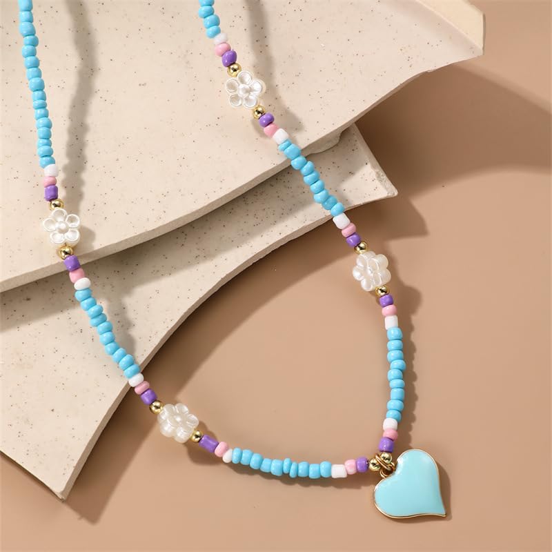 Collier ras du cou cœur lot de 2 pièces légères sans nickel