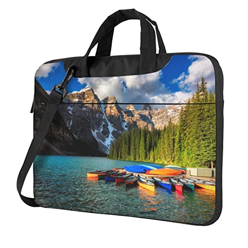 Sac ordinateur 14 pouces Debou à double portage poignée et bandoulière ajustable noir