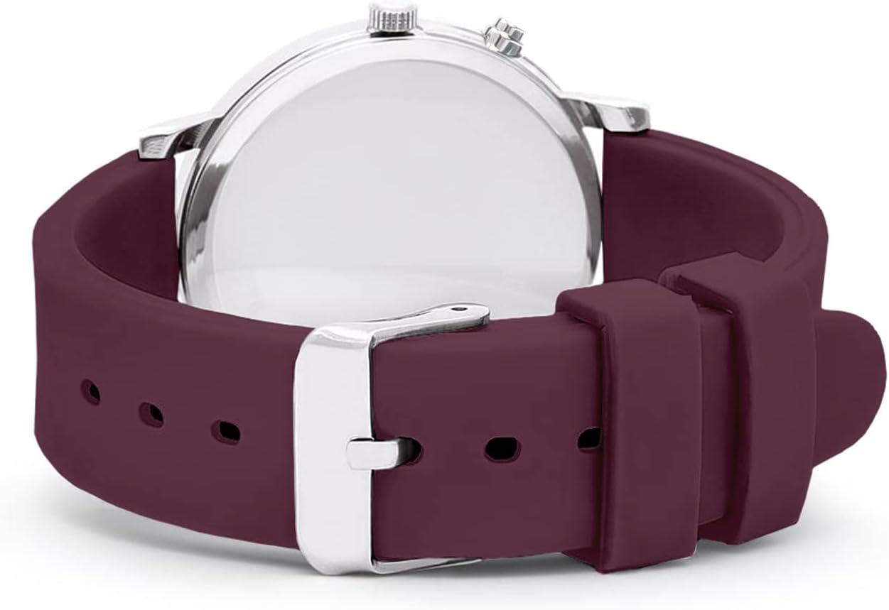 Speidel Glow Scrub Watch™,Electroluminescent Dial,Nurses,Doctors,Students 3ATM, Engraved Wine
