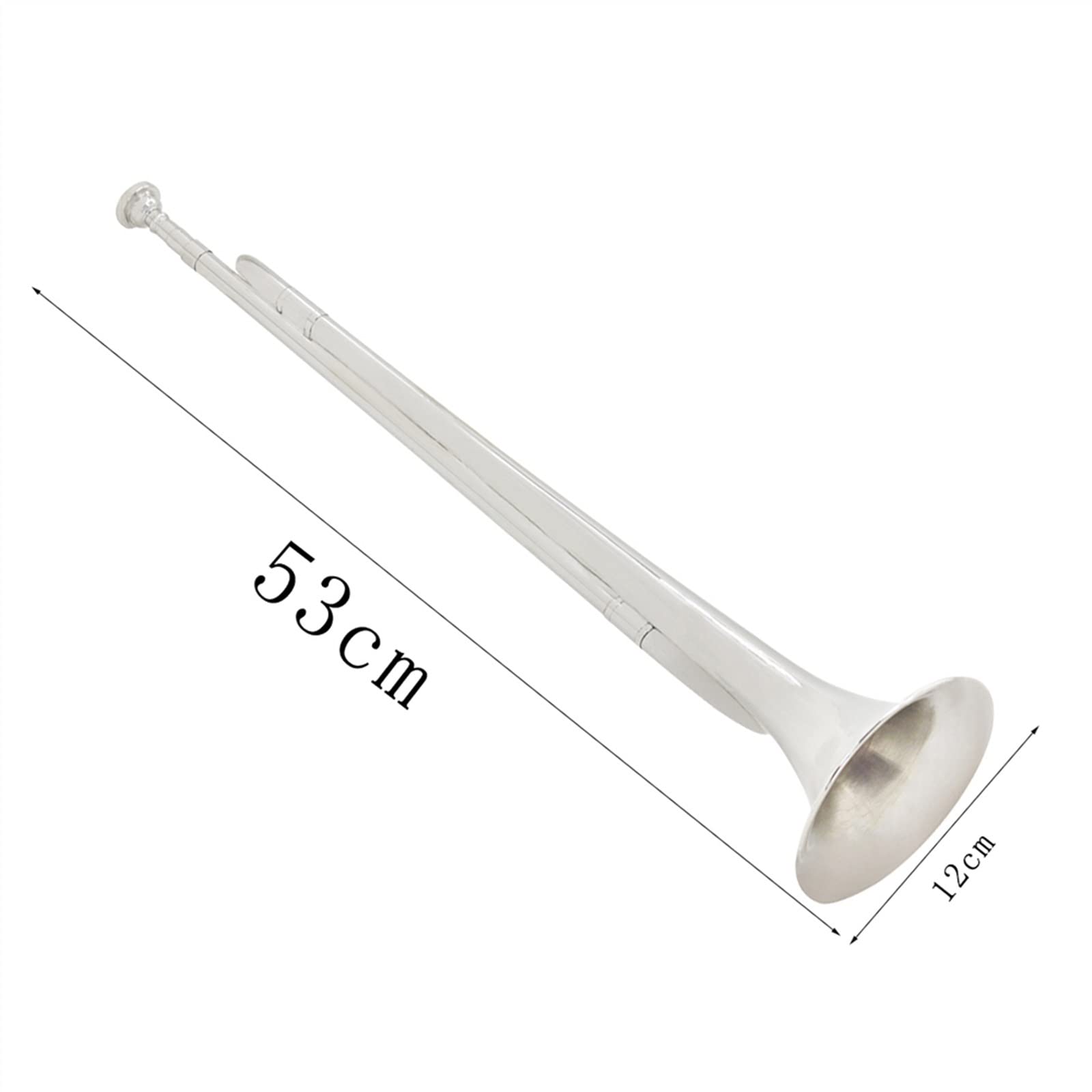 klakson Trąbka Metalowa Trąbka Profesjonalny Instrument Dęty Dęty Róg Bugle Na Prezenty Muzyczne Początkująca Orkiestra Wojskowa bugle (Color : 02)