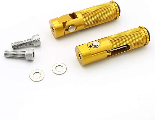 Miniatura 4 de Estribos plegables para motocicleta, 0.315in, reposapiés, pedal universal para GSXR 600 750 1000 K1 K2 K3 K4 K5 K6 K7 K8 K9 SV650 SV1000 GSX250R