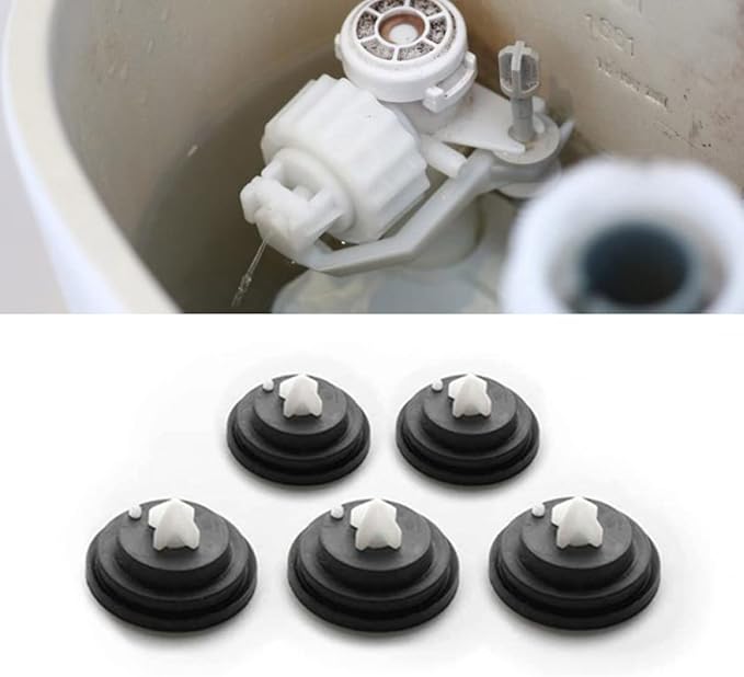5pcs Flush Valve Diaphragm Washer,Toilet Cistern Flush Parts