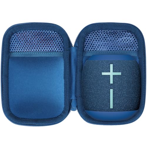 Lebakort Duro Viajar Caja Estuche Funda para Ultimate Ears WONDERBOOM 4 / WONDERBOOM 3 / WONDERBOOM 2 Altavoz Portátil (Azul)