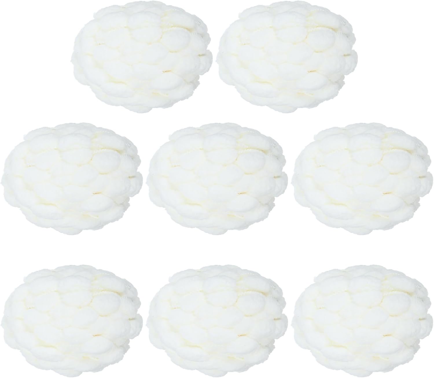 Timgle Winter Gift 8 Skeins Pom Pom Ball Yarn for Hand Knitting Crochet Blanket, Chunky Super Bulky Yarns Polyester for Crochet Soft Warm Mat Pet Nest, 130g/skein(Milky White)
