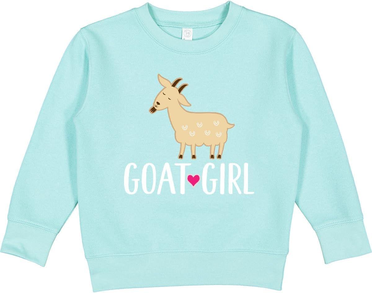inktastic Goat Girl Farm Animal Toddler Sweatshirt