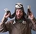 Handmade Fleece 3-Toed Sloth Hat (Large, Gray)