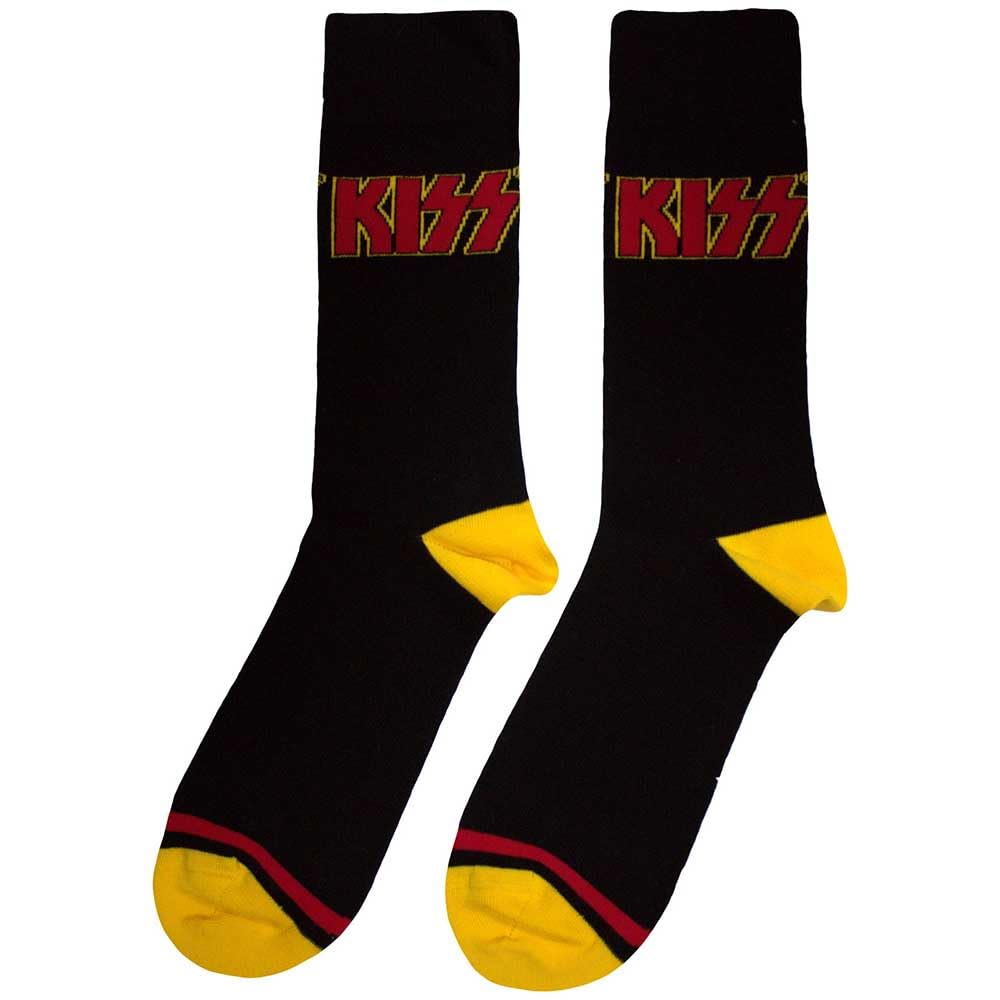 Rock Off officially licensed products KISS Red Band Logo Single Stripe Ankle Socks One Size