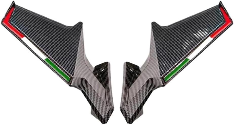 Fixed Wing Rearview Mirrors Compatible with CBR650R CBR600RR CBR1000RR NK250 NK400 650SR 250SR Motorcycles