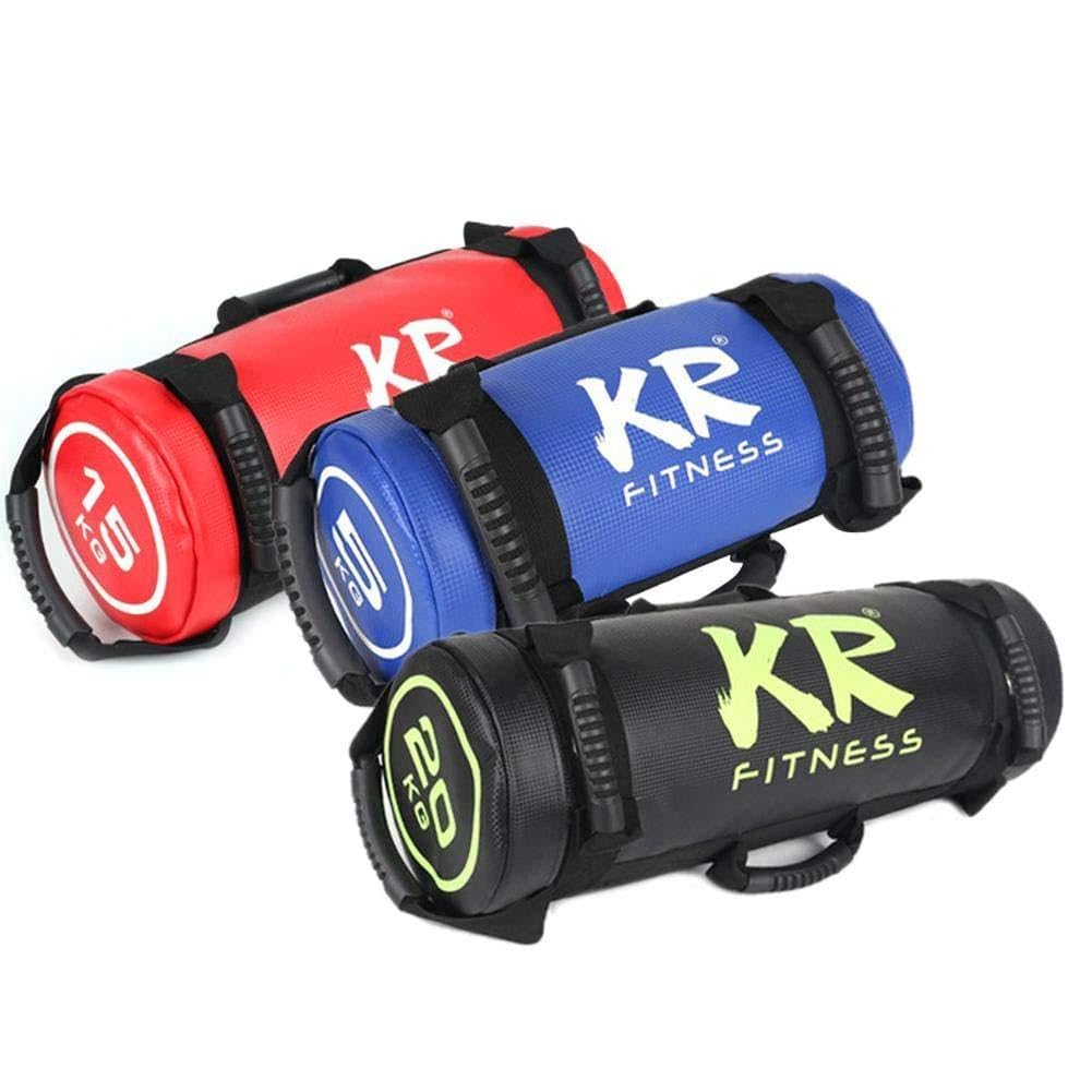 1 Bag 5/10/15/20 Kg Sandbag Entrenamiento con Pesas, para Entrenamiento Fuerza para Levantamiento Pesas Entrenamiento Funcional, Superficie Cuero