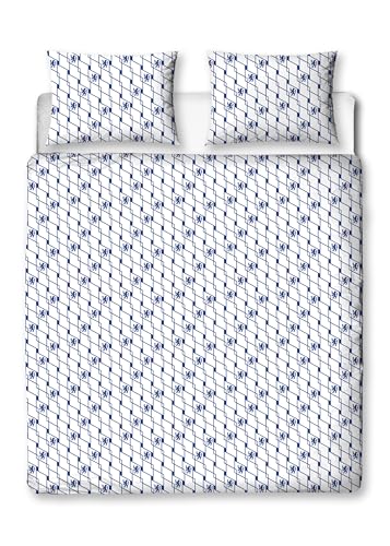 CHARACTER WORLD Chelsea FC Official Double Duvet Cover Set, Geometric Design | Blue Reversible 2 Sided Football Bedding Cover Official Merchandise Including Matching Pillow Cases - Image 3