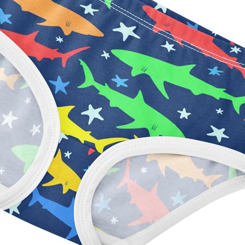 Ocean Shark Starfish Color Blue Toddler Girls's Underwear 2T 23031854