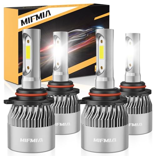 4x 9005 + 9006 6000k LED Combo Headlght Bulbs Hgh Low Beam Super
