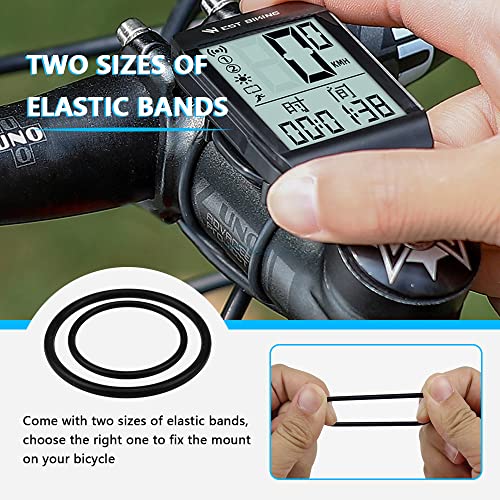 BouGPeng 2 Pezzi Supporto per Computer da Bici per Garmin GPS Supporto Manubrio per Cronometro da Bicicletta MTB Compatibile con Garmin Edge 130 200 500 510 520 530 800 810 1000 iGPSPORT iGS50 iGS618