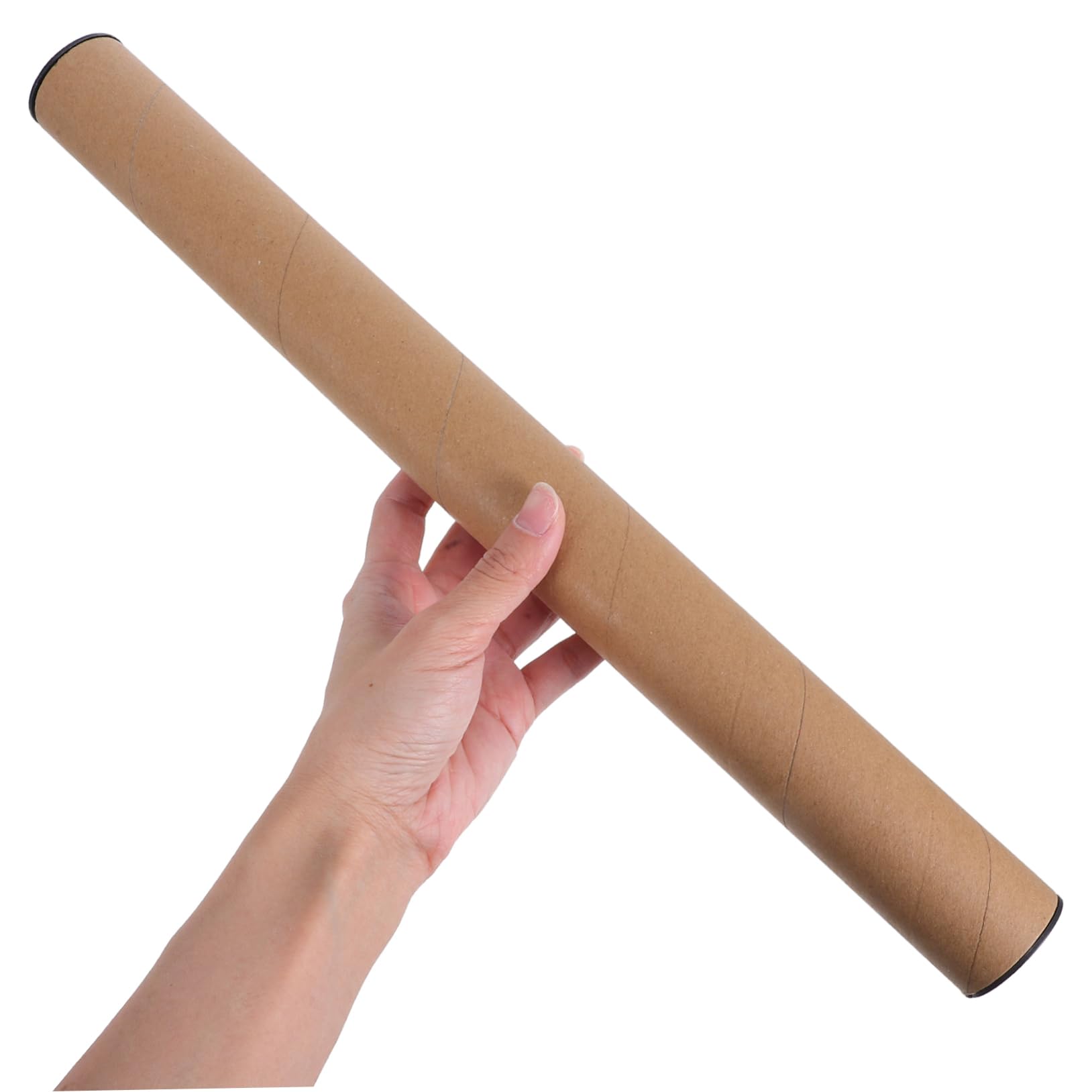Cabilock 10 Tubos de Cartón Material Papel y Plástico con Cierre Seguro y Almacenamiento Ahorrador de Espacio, Color Caqui Adecuado para Protección y Embalaje para Envío de Carteles