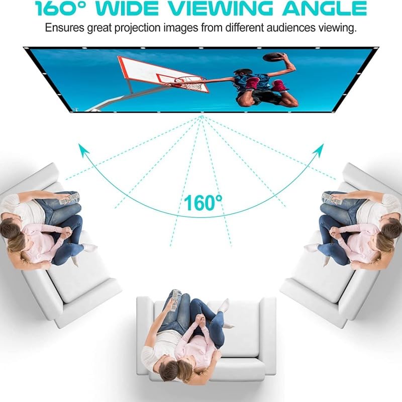 Pantalla de proyector plegable 120 pulgadas 16:9 miniatura 3