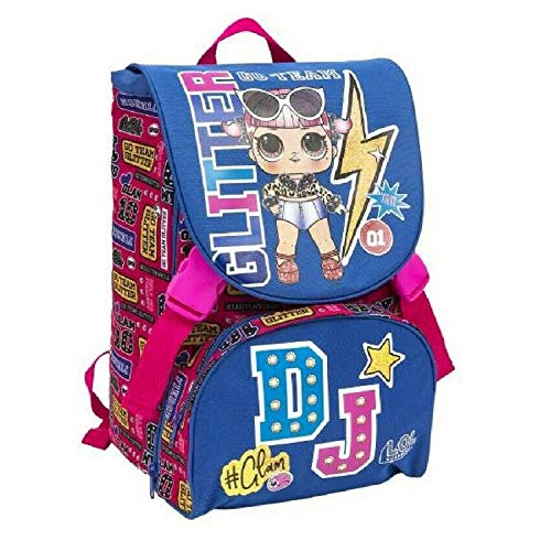 Mochila escolar LOL Surprise Go Team rectangular extensible 40 29 13    cm