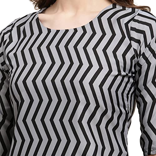 Image of Pinkmint Designer Woman's Crepe Multicolored Straight Kurta [A-355-330]