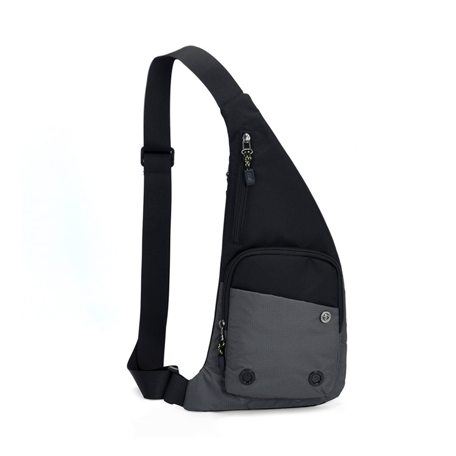 FANDARE Sac Poitrine Femme Sacs à Dos porté Travers Homme Sacs Bananes de randonnée Sacs de Sport bandoulière Sacs à Main portés épaule Femme Sacoche Voyage Sports Travers Sac d'Epaule Gris foncé