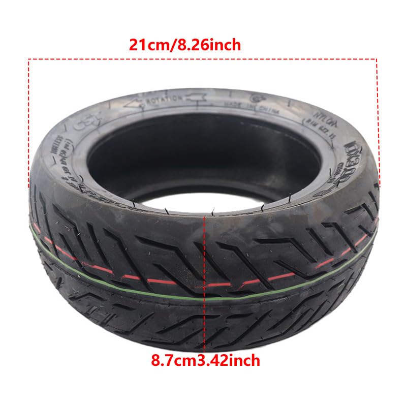 Scooter Reifen,Vollreifen 10x3.00-6 Schlauchloser Reifen for Elektroroller 10 Zoll 10x3.0 Vakuumreifen und Schläuche(Outer tyre)