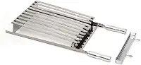 Grelha Churrasco Parrilla Argentina Inox e Cabo Metálico 30x40cm