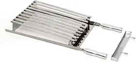 Grelha Churrasco Parrilla Argentina Inox e Cabo Metálico 30x40cm