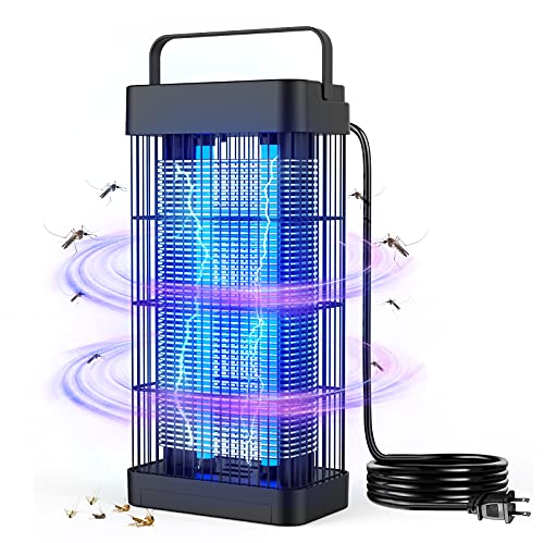 [2 in 1] Large Bug Zapper & Mosquito Trap, Electronic Mosquito Zappers for Outdoor and Indoor, Insect Fly Traps, Mosquito Killer for Home, Garden, Backyard ,Patio