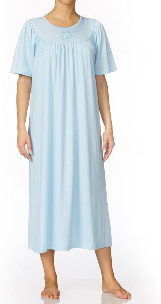 Calida Women's Soft Cotton Short Sleeve Night Shirt Gown, 33400, Bonbon, M - Image 2