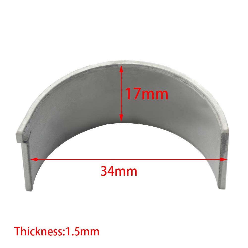 AHL 8pcs Motocicleta Cojinete de biela +75 para Yamaha YZF-R1 YZF1000 2004-2014 /Yamaha YZF-R1 2004-2014