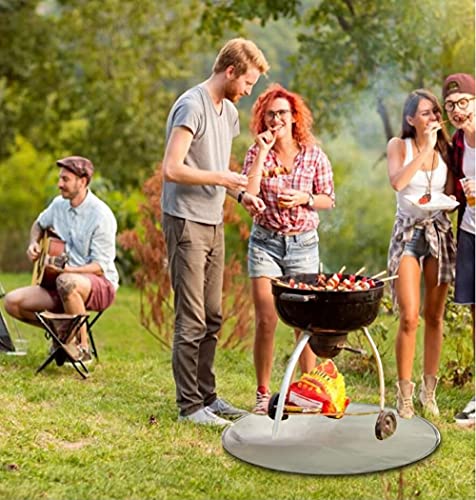 Fire Pit Grill Mat - Gas BBQ Fireproof Heat Resistant - Easy to Carry Outdoor Deck Protect - More Sizes - Image 4