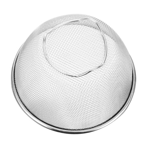 BIUDECO 加厚ステンレス製目細ザル 多機能水切りバスケット 大容量速乾野菜果物洗い器 台所整理用耐久メッシュストレーナー