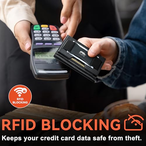furid Leather Trifold Wallet for Men Slim: Rfid Thin Front Pocket Credit Card Holder - Image 3