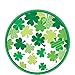 Amscan Blooming Shamrocks Round Party Plate Multi-Colored, 7