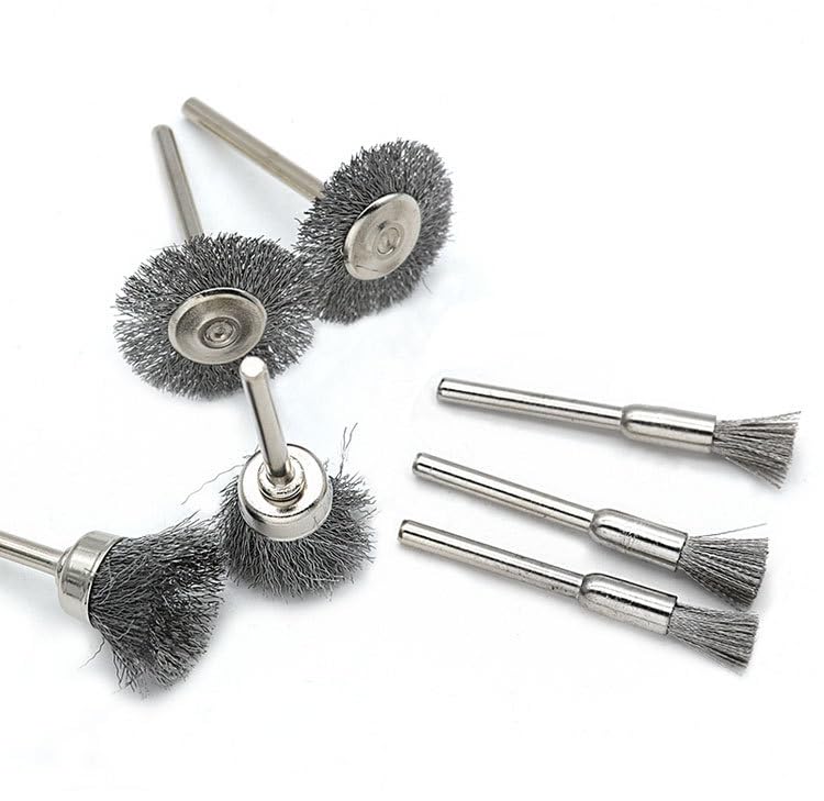Image of Wire Buffing Wheel Brush Set, Polish Brush Pen Brushes Set Kit Polish Clean Tools (Brush 3 Sizes 15PCS)