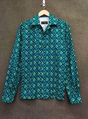 Image of DHRUVI TRENDZ Men's Rayon Regular Fit Casual Shirt | Stylish Printed Formal Shirts for Men | Short Sleeve Lightweight Summer Outfit | Soft Breathable Button-Down Summer & Casual Shirt's