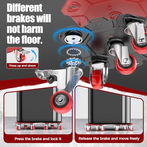 Image of LOYAL TIGER Furniture Dolly, 3000LBS Furniture Movers with Wheels