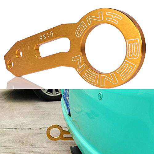 Rear Tow Towing Hook For Universal Car Auto Trailer Ring Aluminum Racing Trailer Hook-Golden #TOP6