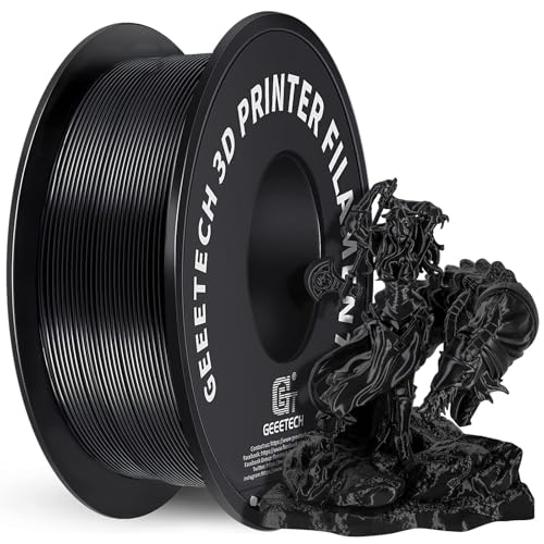 Geeetech Upgrade PLA Filament 1,75 mm, 3D Drucker PLA Filament,1 kg pro Spule, 1 Spulen,Schwarz