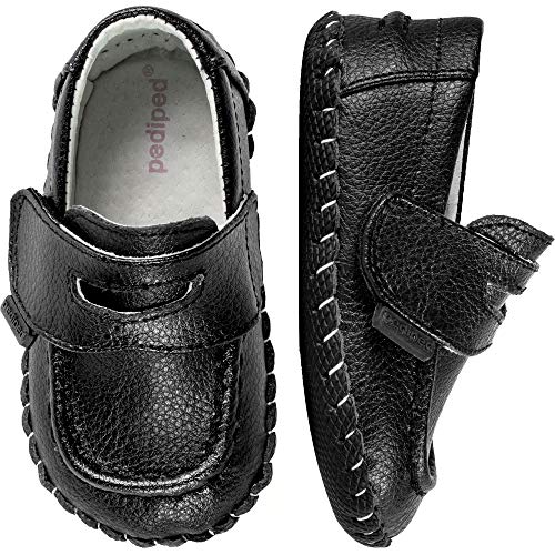 pediped Originals Charlie Loafer (Infant),Black,Medium (12-18 Months)