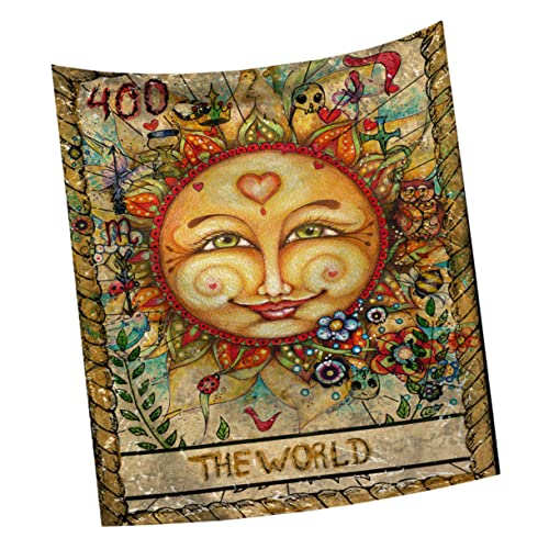 ULTECHNOVO Tarot Tapiz Cortina Colgante De Pared Decoración Alfombras Tela De De Tapiz De Pared Tapiz Decorativo De Tela Tapiz Casero Poliéster (poliéster)