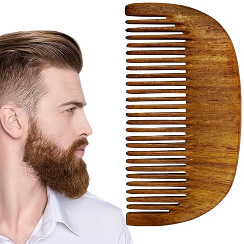 Image of Compact Wooden Comb | Style your beard hassle-free | Pocket-size Elegant Comb for hair & Beard styling | Light Weight For Healthy & Stylish Beard