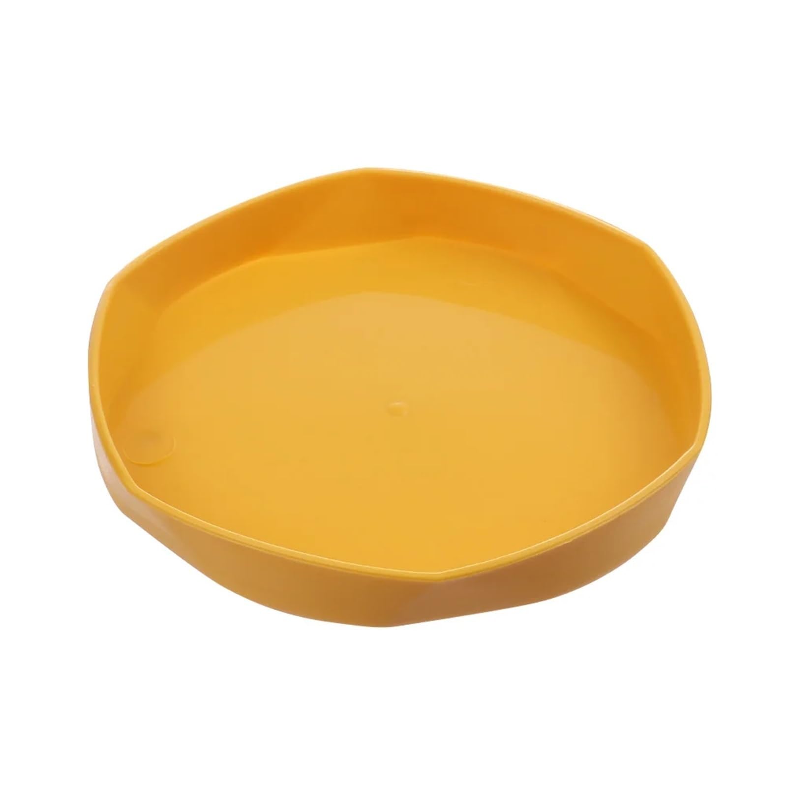 DSFIHJO Plant Tray 1PC Colorful Plastic Resin Plant Saucer Drip Trays Tray Saucers Indoor Outdoor Flower Pot Garden Supplies(Yellow 11cm)