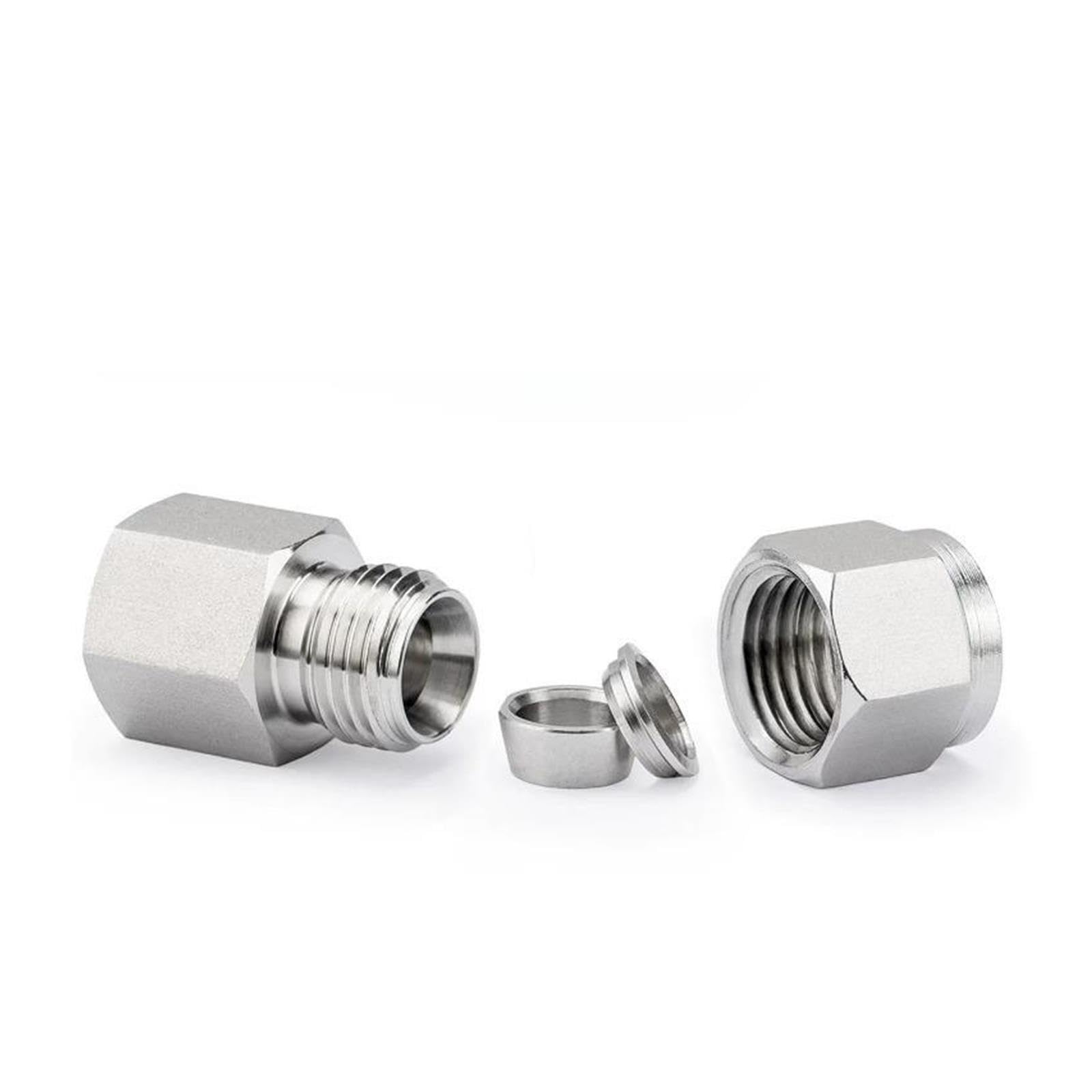 Conector de instalación tuberías unión compresión tubo recto hembra BSPP