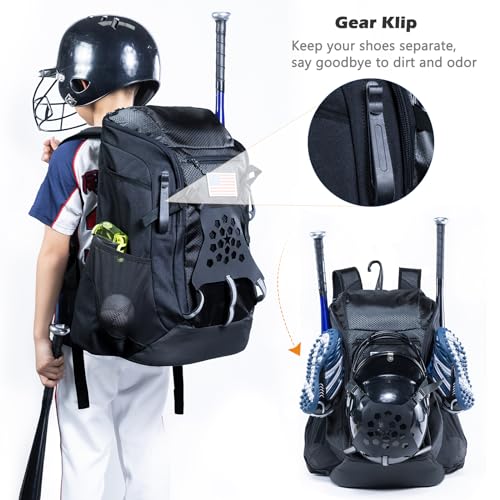 Bolsa de béisbol de doble capa que evita el desorden de tus bates y guantes 3