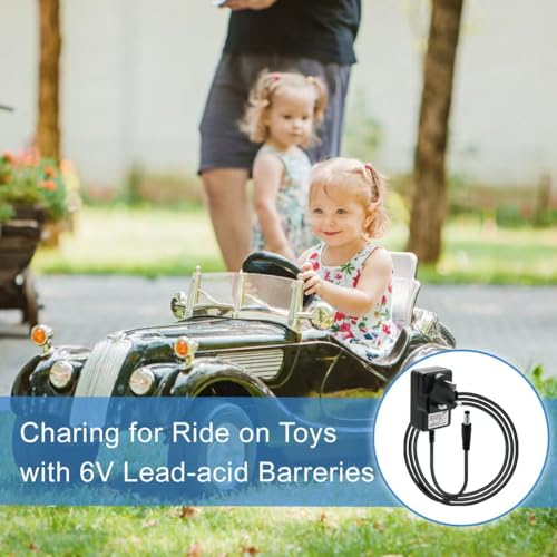 6V Kids Electric Car Charger For Ride On Toys 500mA Battery Charger For