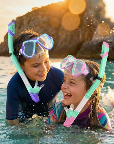 Greatever Conjunto de Máscara de Snorkel para Niños, Máscara y Tubo para Buceo y Natación miniatura 6