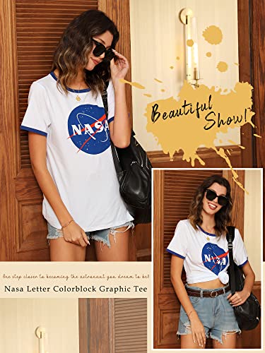 Ezcosplay Women Long Sleeve NASA Pullover Hoodie Space Graphic Sweatshirt with Pocket3